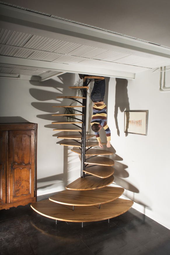 Fine Wooden Spiral Staircase by Paul Coudamy fine wooden spiral staircase by paul coudamy acb52a5