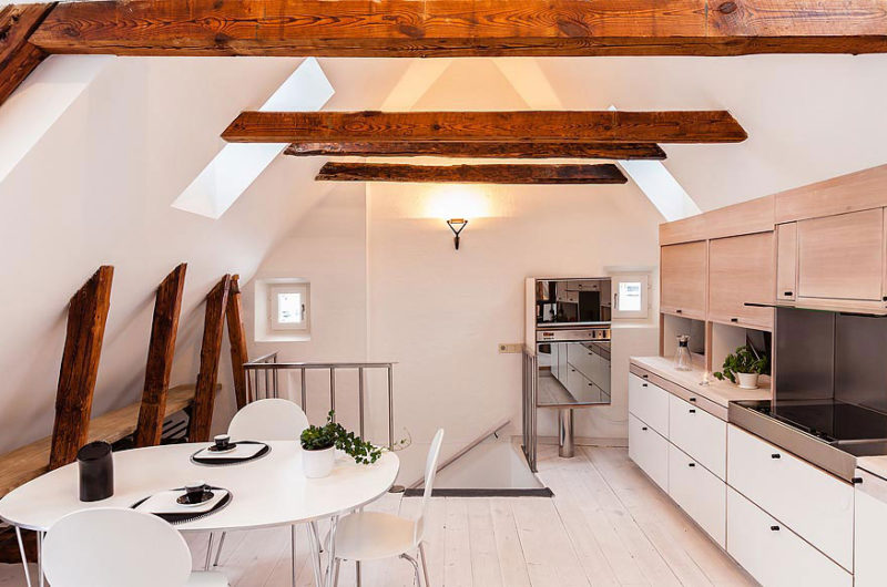 Modern Attic with a View of the Rooftops modern attic with a view of the rooftops 9eda765