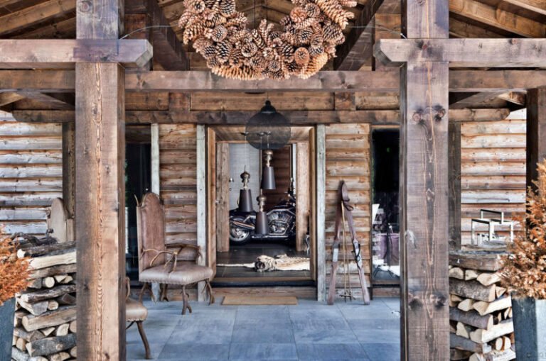 rustic one oak chalet in french alps 4729604
