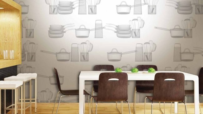 Wallpaper In The Kitchen? What A Brilliant Idea! wallpaper in the kitchen what a brilliant idea 70675b6