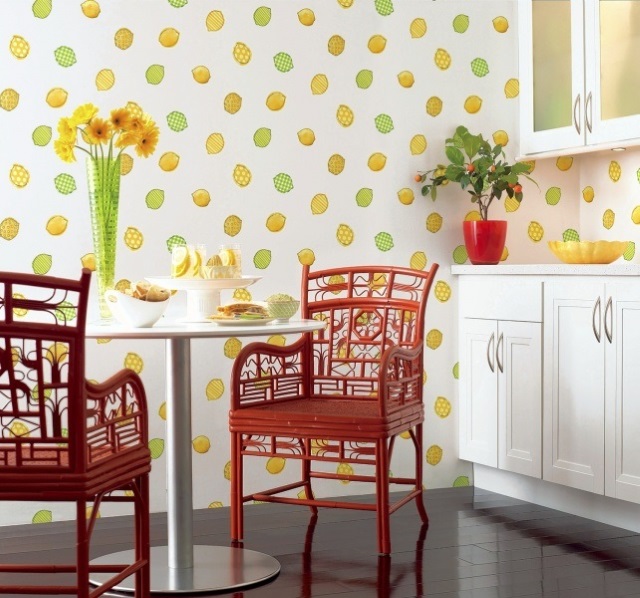 Wallpaper In The Kitchen? What A Brilliant Idea! wallpaper in the kitchen what a brilliant idea bde1885