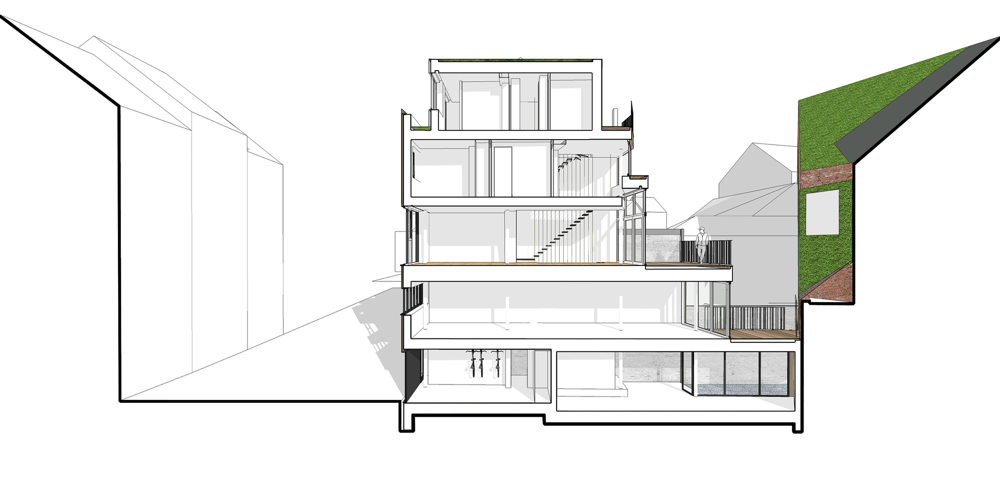 Serpentin 34 House In Ixelles, Belgium serpentin 34 house in ixelles belgium 55f9d5f