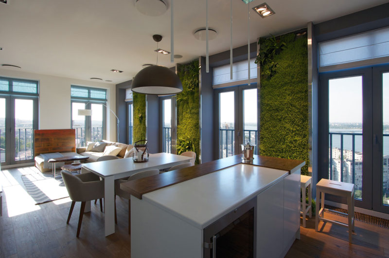 Apartment With Green Walls In Dnipropetrovsk, Ukraine apartment with green walls in dnipropetrovsk ukraine c901577