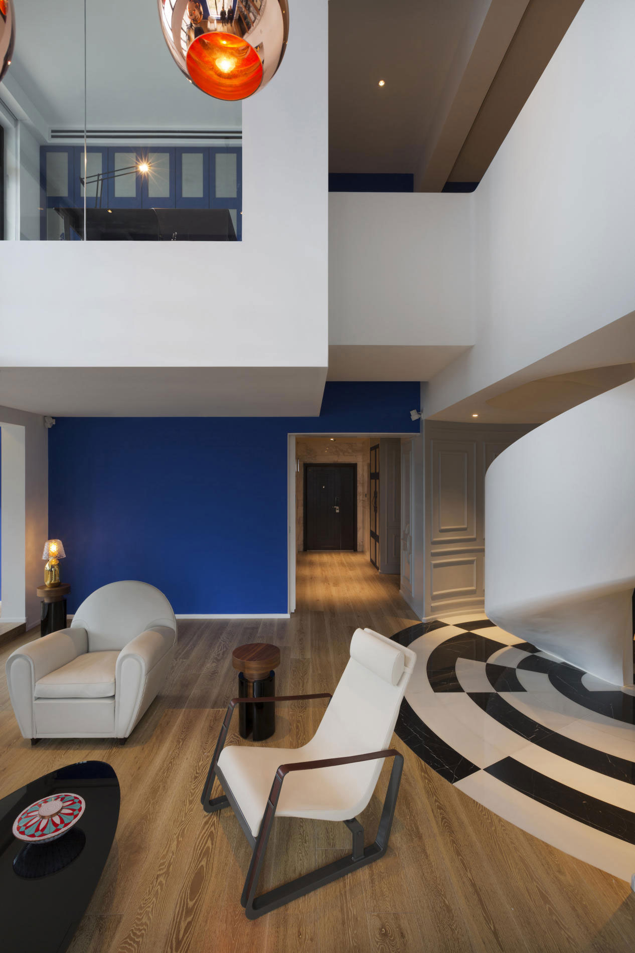 Classy Blue Penthouse In Shanghai, China classy blue penthouse in shanghai china 2c6bb2b
