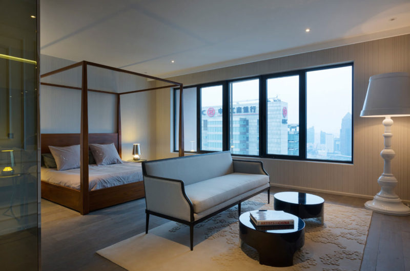 Classy Blue Penthouse In Shanghai, China classy blue penthouse in shanghai china 5bc9338