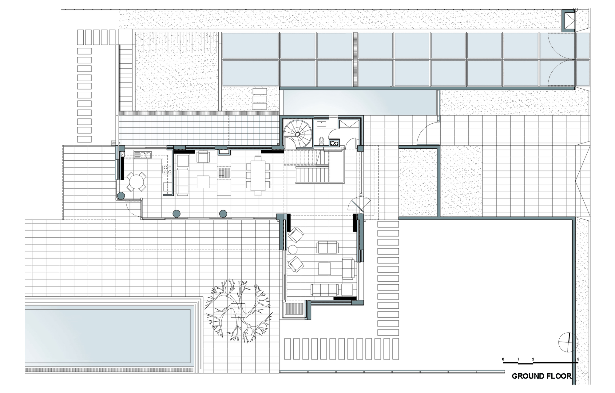 L-Shaped Residence in Larissa by Potiropoulos D+L Architects l shaped residence in larissa by potiropoulos dl architects 90a1efd