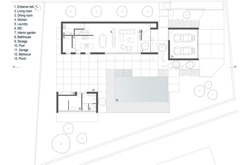 L-Shaped Villa Nova in Farmalicao by Arquitectura.501 l shaped villa nova in farmalicao by arquitectura501 4903ac8