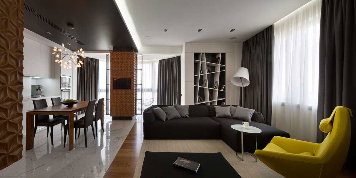 Stylish Graphite Penthouse In Kiev, Ukraine stylish graphite penthouse in kiev ukraine 2127b9a