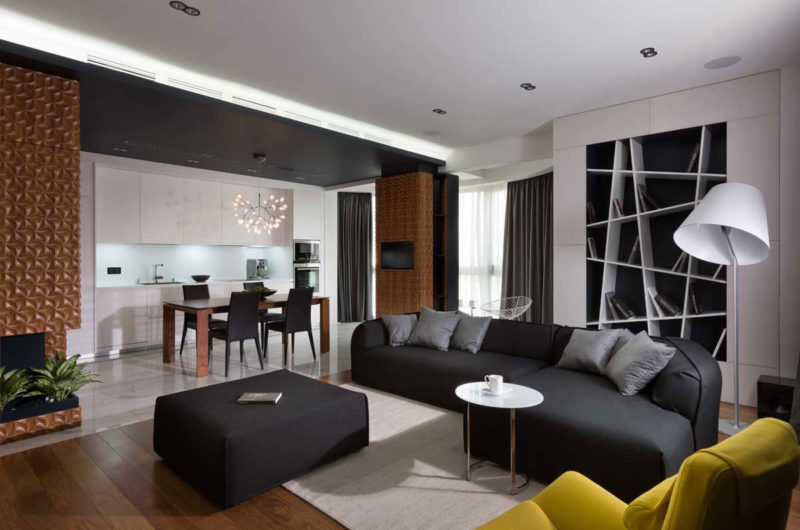 Stylish Graphite Penthouse In Kiev, Ukraine stylish graphite penthouse in kiev ukraine fdd357a