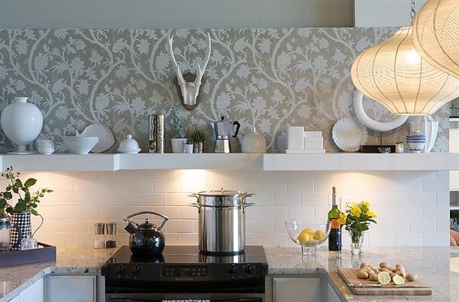 Wallpaper In The Kitchen? What A Brilliant Idea! wallpaper in the kitchen what a brilliant idea 19ba236