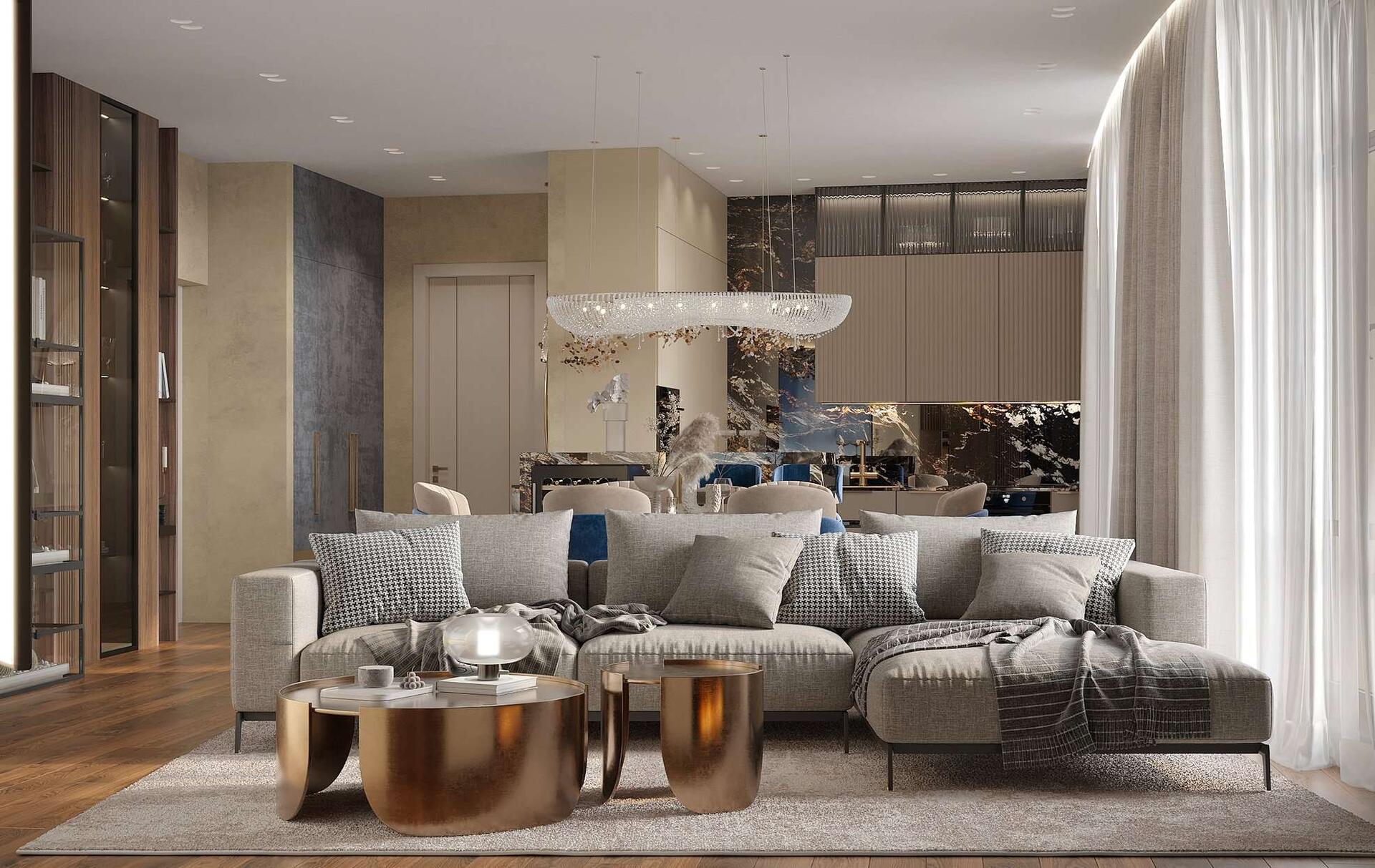 Design of a 3-Room Apartment: How to Create a Stylish and Functional Space 5 dizajn 3 komnatnoj kvartiry kak sozdat stilnoe i funkcionalnoe prostranstvo 1992261