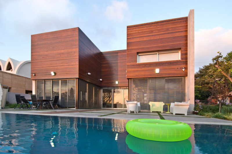 Impressively Designed Wooden Concrete House In Israel impressively designed wooden concrete house in israel fea4f97
