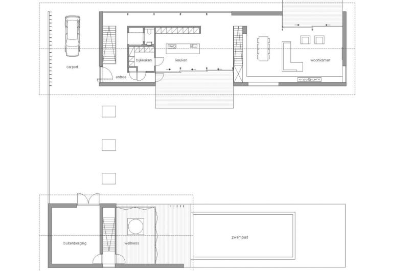 Low-Profile House L by Grosfeld van der Velde Architecten low profile house l by grosfeld van der velde architecten b5da26b