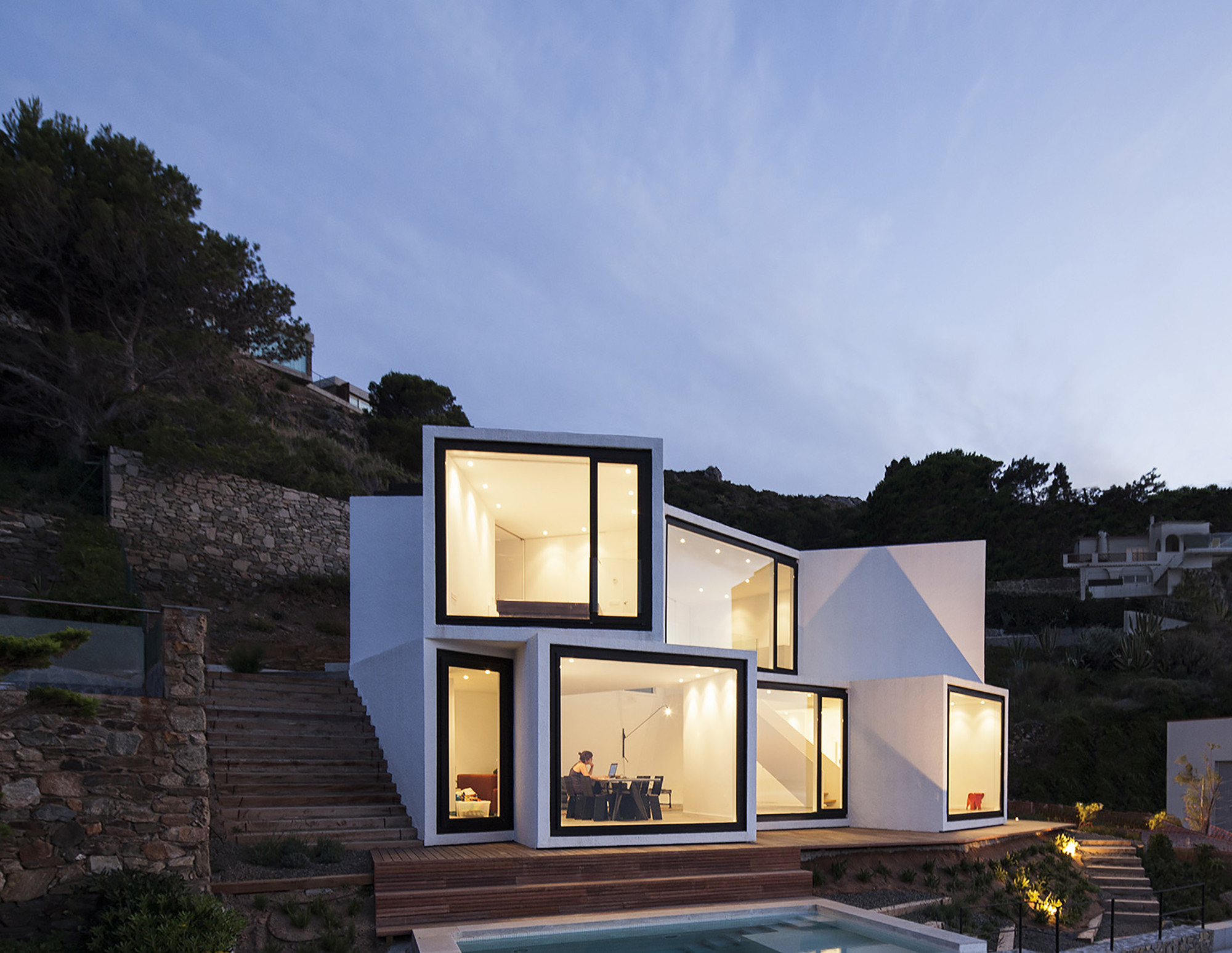 Modern Sunflower House In El Port de la Selva, Girona, Spain modern sunflower house in el port de la selva girona spain 1e4ac73