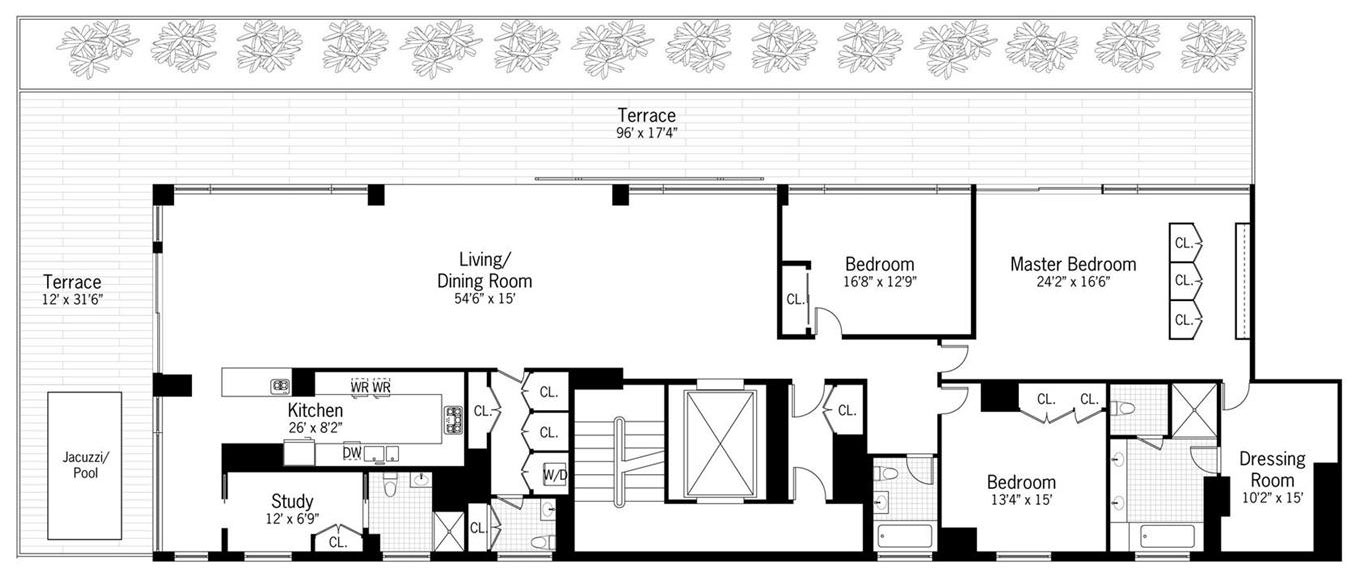 The Jewel of 40 Mercer Is A Luxe Penthouse In SoHo the jewel of 40 mercer is a luxe penthouse in soho 526c9aa