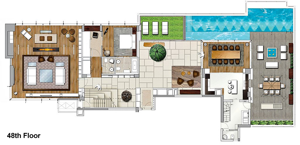 Spectacular Duplex Penthouse in Shenzhen, China spectacular duplex penthouse in shenzhen china d4af773