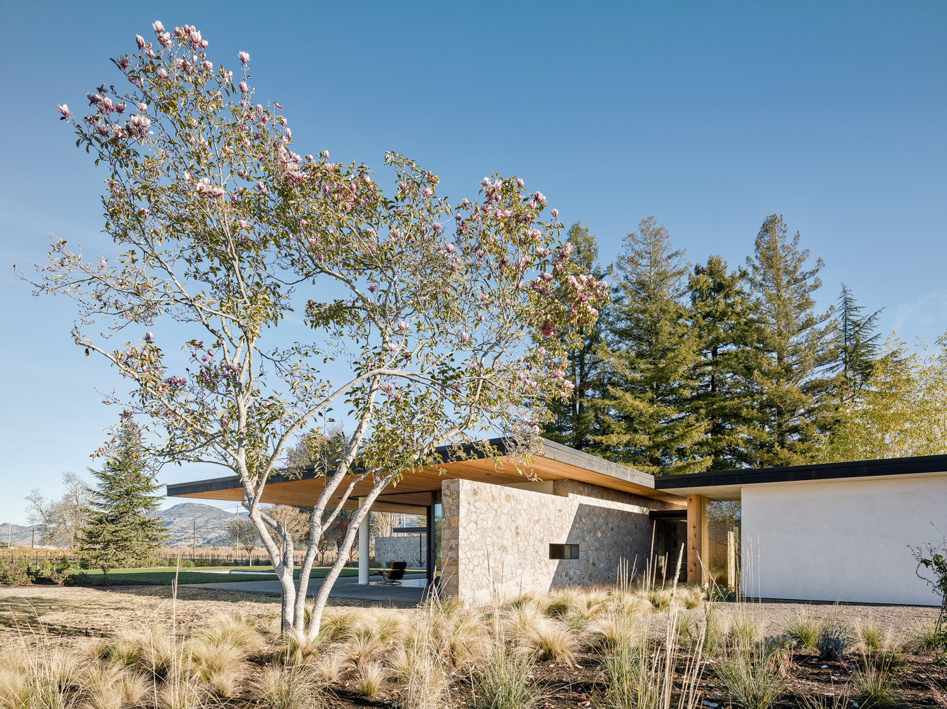 House Set On The Valley Floor In California, USA house set on the valley floor in california usa aab65f0